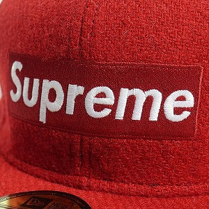 SUPREME シュプリーム ×Harris Tweed 09AW Box Logo New Era ニューエラキャップ 赤 Size 【7　5/8(XL)】 【新古品・未使用品】 20819350