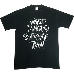 SUPREME シュプリーム ×STUSSY 01SS World Famous Tee Tシャツ 黒 Size 【L】 【中古品-良い】 20819356