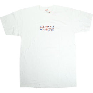 SUPREME シュプリーム Unionjack Box Logo Tee ロンドンオープン記念ユニオンジャック柄BOXロゴTシャツ 白 Size 【L】 【中古品-ほぼ新品】 20819357