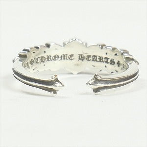 CHROME HEARTS クロム・ハーツ BABY CLSC-DBL FLRL CRS OPEN RING SLV リング 銀 Size 【8号】 【新古品・未使用品】 20819449