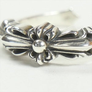 CHROME HEARTS クロム・ハーツ BABY CLSC-DBL FLRL CRS OPEN RING SLV リング 銀 Size 【8号】 【新古品・未使用品】 20819449