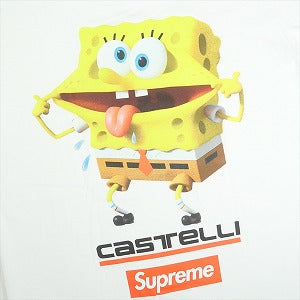 SUPREME シュプリーム ×SpongeBob SquarePants ×Castelli 25SS Racing L/S Tee White ロンT 白 Size 【M】 【新古品・未使用品】 20819488