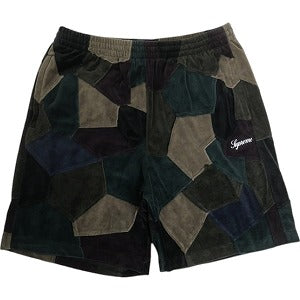 SUPREME シュプリーム 25SS Patchwork Velour Short Dark Navy パッチワークベロアショーツ 紺 Size 【M】 【新古品・未使用品】 20819502