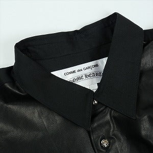 CHROME HEARTS クロム・ハーツ ×COMME des GARCONS CDG CH DTLS ADDED SHIRT BLACK 長袖シャツ 黒 Size 【L】 【新古品・未使用品】 20819507