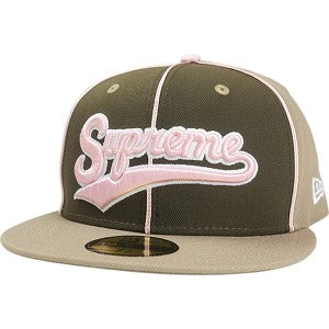 SUPREME シュプリーム 25SS Piping Script Logo New Era Tan キャップ タン Size 【7　3/8(M)】 【新古品・未使用品】 20819512