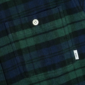 WTAPS ダブルタップス 19AW UNION LS SHIRT 長袖シャツ 緑 Size 【M】 【中古品-良い】 20819544