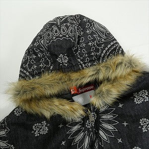SUPREME シュプリーム 25SS Bandana Jacquard Denim Hooded Work Jacket Black デニムジャケット 黒 Size 【L】 【新古品・未使用品】 20819626