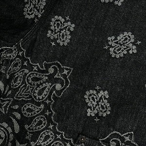 SUPREME シュプリーム 25SS Bandana Jacquard Denim Hooded Work Jacket Black デニムジャケット 黒 Size 【L】 【新古品・未使用品】 20819626
