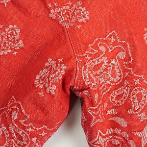 SUPREME シュプリーム 25SS Bandana Jacquard Denim Hooded Work Jacket Red デニムジャケット 赤 Size 【M】 【新古品・未使用品】 20819627