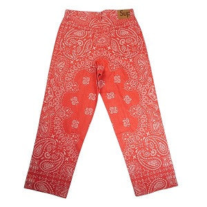SUPREME シュプリーム 25SS Bandana Jacquard Baggy Jean Red デニムパンツ 赤 Size 【32】 【新古品・未使用品】 20819630