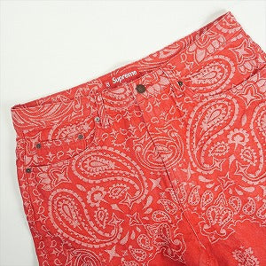 SUPREME シュプリーム 25SS Bandana Jacquard Baggy Jean Red デニムパンツ 赤 Size 【32】 【新古品・未使用品】 20819630