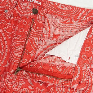 SUPREME シュプリーム 25SS Bandana Jacquard Baggy Jean Red デニムパンツ 赤 Size 【32】 【新古品・未使用品】 20819630