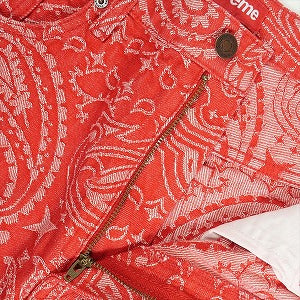 SUPREME シュプリーム 25SS Bandana Jacquard Baggy Jean Red デニムパンツ 赤 Size 【32】 【新古品・未使用品】 20819630