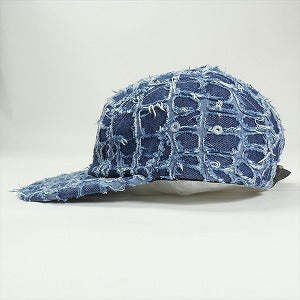 SUPREME シュプリーム 25SS Frayed Croc Denim Camp Cap Indigo キャンプキャップ インディゴ Size 【フリー】 【新古品・未使用品】 20819823