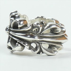 CHROME HEARTS クロム・ハーツ DBL FLORAL CROSS OPEN RING SLV リング 銀 Size 【16号】 【新古品・未使用品】 20819886