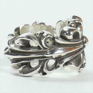 CHROME HEARTS クロム・ハーツ DBL FLORAL CROSS OPEN RING SLV リング 銀 Size 【16号】 【新古品・未使用品】 20819886