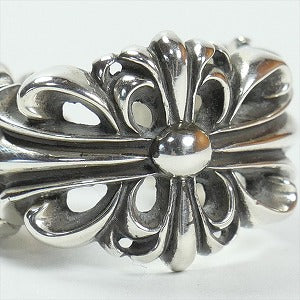 CHROME HEARTS クロム・ハーツ DBL FLORAL CROSS OPEN RING SLV リング 銀 Size 【16号】 【新古品・未使用品】 20819886