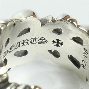 CHROME HEARTS クロム・ハーツ DBL FLORAL CROSS OPEN RING SLV リング 銀 Size 【16号】 【新古品・未使用品】 20819886