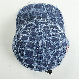SUPREME シュプリーム 25SS Frayed Croc Denim Camp Cap Indigo キャンプキャップ インディゴ Size 【フリー】 【新古品・未使用品】 20819897