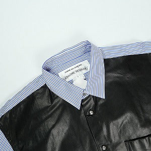 CHROME HEARTS クロム・ハーツ ×COMME des GARCONS CDG CH DTLS ADDED SHIRT BLUE / BLACK STRIPED 長袖シャツ 青 Size 【S】 【新古品・未使用品】 20819898