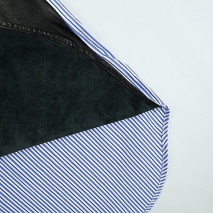 CHROME HEARTS クロム・ハーツ ×COMME des GARCONS CDG CH DTLS ADDED SHIRT BLUE / BLACK STRIPED 長袖シャツ 青 Size 【S】 【新古品・未使用品】 20819898