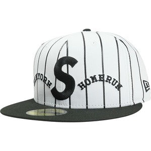 SUPREME シュプリーム ×Homerun 25SS S Logo New Era Stripe キャップ 白黒 Size 【7　1/4(S)】 【新古品・未使用品】 20819979