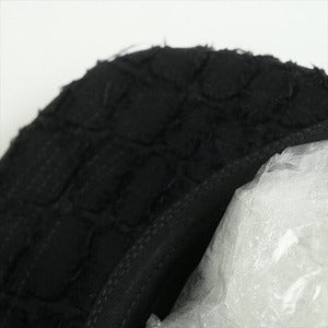 SUPREME シュプリーム 25SS Frayed Croc Denim Camp Cap Black キャンプキャップ 黒 Size 【フリー】 【新古品・未使用品】 20820080