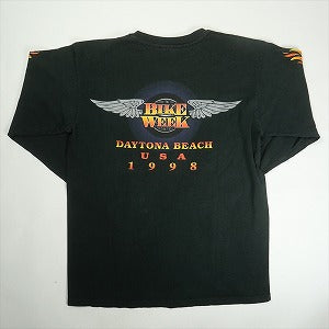 VINTAGE ヴィンテージ Harley Davidson ハーレーダビッドソン Bike Week Deytona Beach LS Tee ロンT 黒 Size 【L】 【中古品-良い】 20820102