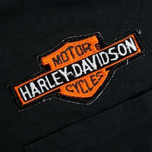 VINTAGE ヴィンテージ Harley Davidson ハーレーダビッドソン 80s Embroiyed Flame LS Tee ロンT 黒 Size 【L】 【中古品-良い】 20820103