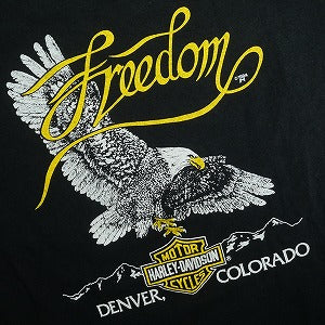 VINTAGE ヴィンテージ Harley Davidson ハーレーダビッドソン 80s Embroiyed Flame LS Tee ロンT 黒 Size 【L】 【中古品-良い】 20820103