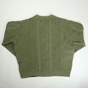 NEIGHBORHOOD ネイバーフッド 24AW WASHED CREWNECK CABLE SWEATER 24213NH-KNM01 セーター オリーブ Size 【L】 【中古品-非常に良い】 20820178