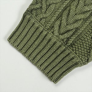 NEIGHBORHOOD ネイバーフッド 24AW WASHED CREWNECK CABLE SWEATER 24213NH-KNM01 セーター オリーブ Size 【L】 【中古品-非常に良い】 20820178