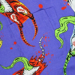 WACKO MARIA ワコマリア HAWAIIAN SHIRT NECKFACE 半袖ハワイアンシャツ 紫 Size 【L】 【中古品-良い】 20820190