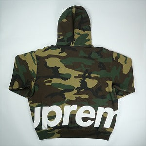 SUPREME シュプリーム 25SS Big Logo Zip Up Hooded Sweatshirt Woodland Camo パーカー 緑 Size 【M】 【新古品・未使用品】 20820297