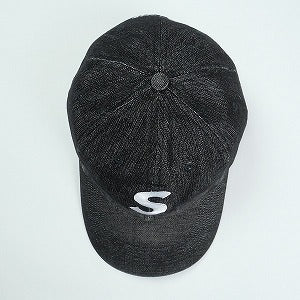 SUPREME シュプリーム 25SS Cordura Denim S Logo 6-Panel Black キャップ 黒 Size 【フリー】 【新古品・未使用品】 20820300