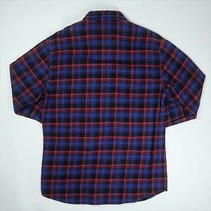 SUPREME シュプリーム 11AW Ombre Plaid Shirt Navy 長袖シャツ 紺 Size 【L】 【中古品-良い】 20820399