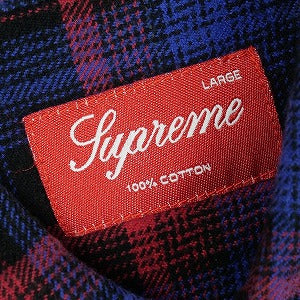 SUPREME シュプリーム 11AW Ombre Plaid Shirt Navy 長袖シャツ 紺 Size 【L】 【中古品-良い】 20820399