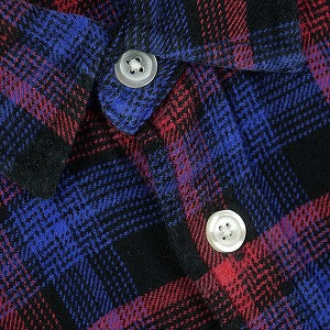 SUPREME シュプリーム 11AW Ombre Plaid Shirt Navy 長袖シャツ 紺 Size 【L】 【中古品-良い】 20820399