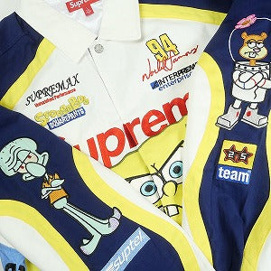 SUPREME シュプリーム ×SpongeBob 25SS SquarePants Jeff Hamilton Racing Jacket White ジャケット 白 Size 【L】 【新古品・未使用品】 20820428
