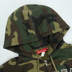 SUPREME シュプリーム ×b.b. Simon 25SS Zip Up Hooded Sweatshirt Woodland Camo パーカー 緑 Size 【M】 【中古品-ほぼ新品】 20820466