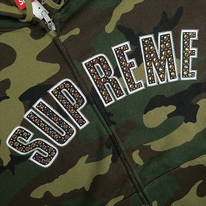 SUPREME シュプリーム ×b.b. Simon 25SS Zip Up Hooded Sweatshirt Woodland Camo パーカー 緑 Size 【M】 【中古品-ほぼ新品】 20820466