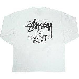 STUSSY ステューシー ×DOVER STREET MARKET 25SS STOCK DSM LONDON LS TEE WHITE ロンT 白 Size 【XL】 【新古品・未使用品】 20820587