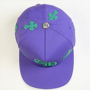 CHROME HEARTS クロム・ハーツ HAT 5 PANEL CAP BSBL SAX PRPL W/KLY GRN クロスパッチ付きキャップ 紫 Size 【フリー】 【新古品・未使用品】 20820604