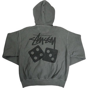 STUSSY ステューシー 25SS DICE PIG DYED ZIP HOOD BLACK ジップパーカー 黒 Size 【XL】 【新古品・未使用品】 20820605