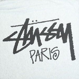 STUSSY ステューシー 25SS STOCK PARIS HOOD ASH HEATHER パリ限定パーカー 灰 Size 【L】 【新古品・未使用品】 20820608