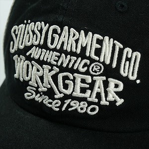 STUSSY ステューシー 25SS LOW PROFILE WORKGEAR STRAPBACK CAP BLACK キャップ 黒 Size 【フリー】 【新古品・未使用品】 20820629