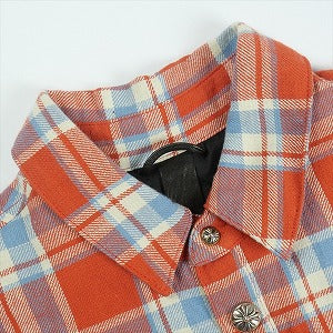 CHROME HEARTS クロム・ハーツ WORK’N SHIRT JNKYRS PLD CRM RED/BLACK シャツジャケット 赤 Size 【L】 【新古品・未使用品】 20820633
