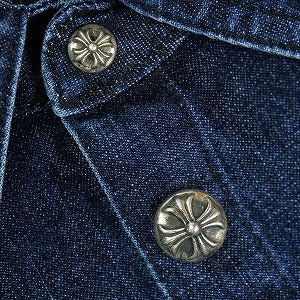CHROME HEARTS クロム・ハーツ WORK DOG SHIRT GARAGE WASH INDIGO 長袖シャツ インディゴ Size 【L】 【新古品・未使用品】 20820635
