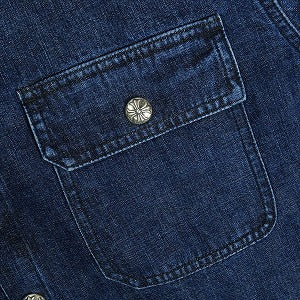 CHROME HEARTS クロム・ハーツ WORK DOG SHIRT GARAGE WASH INDIGO 長袖シャツ インディゴ Size 【L】 【新古品・未使用品】 20820635