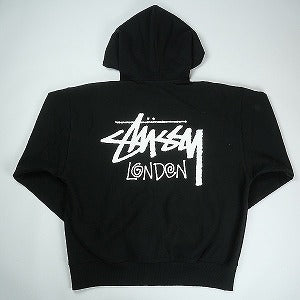 STUSSY ステューシー 25SS STOCK LONDON ZIP HOOD BLACK ロンドン限定ジップパーカー 黒 Size 【L】 【新古品・未使用品】 20820677